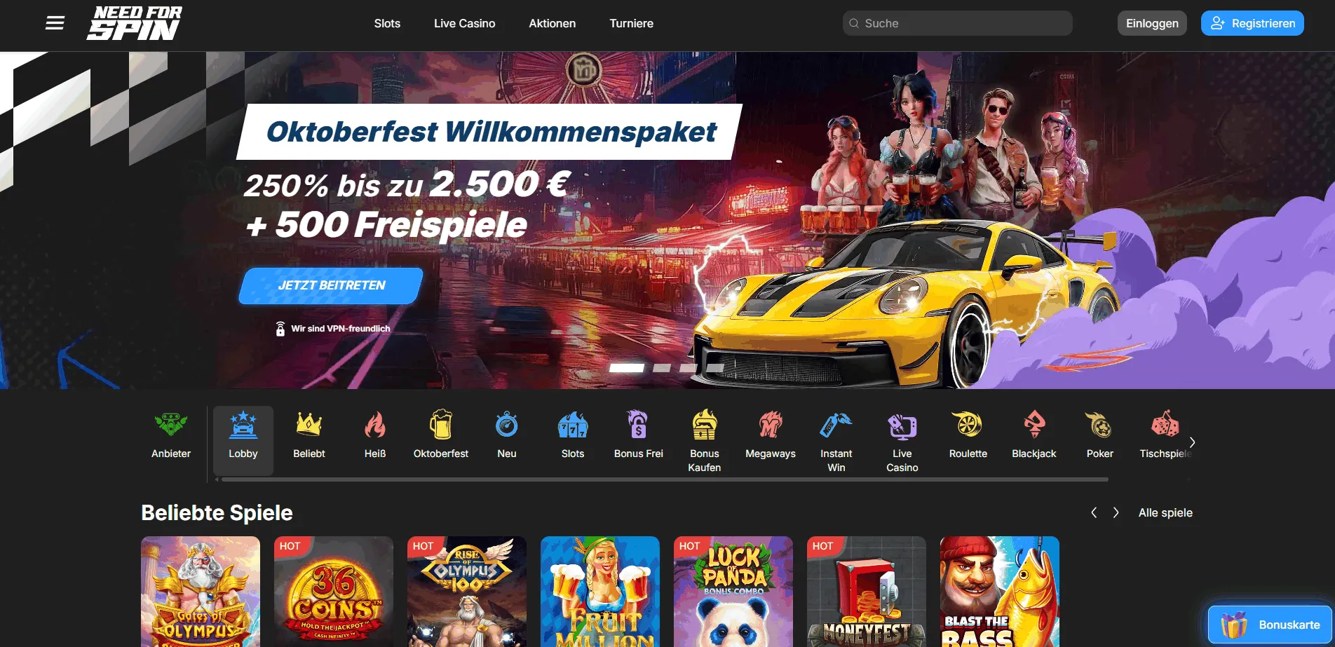 Need for Spin Online Casino